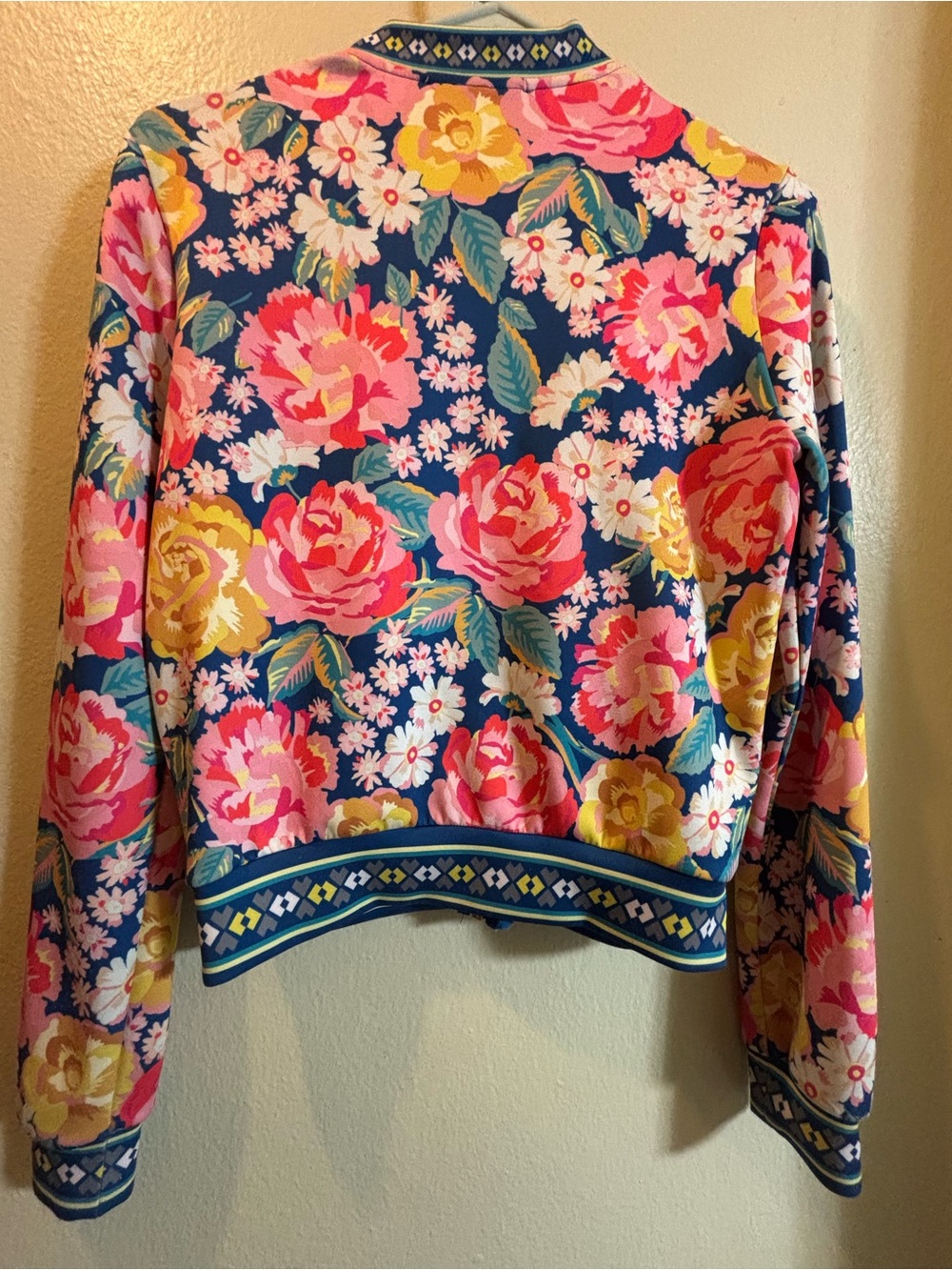 Jealous Tomato Floral Zip-Front Bomber Jacket - Picture 4 of 4